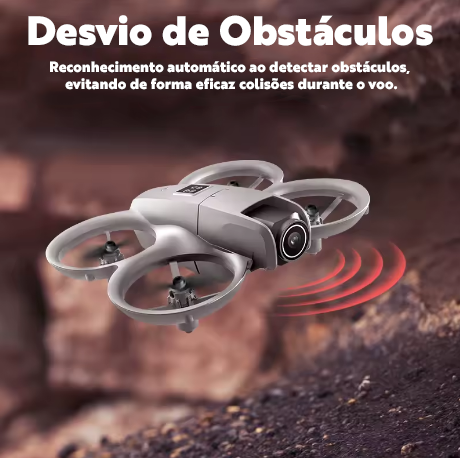 Drone GT3 Mini 8K com Câmera Dupla Inteligente - Evita Obstáculos, Fotografia Aérea e Posicionamento Óptico para Iniciantes