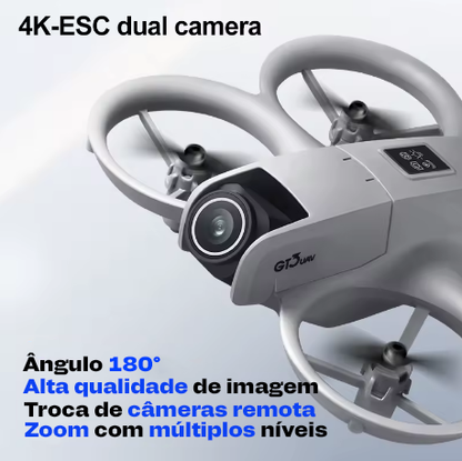 Drone GT3 Mini 8K com Câmera Dupla Inteligente - Evita Obstáculos, Fotografia Aérea e Posicionamento Óptico para Iniciantes